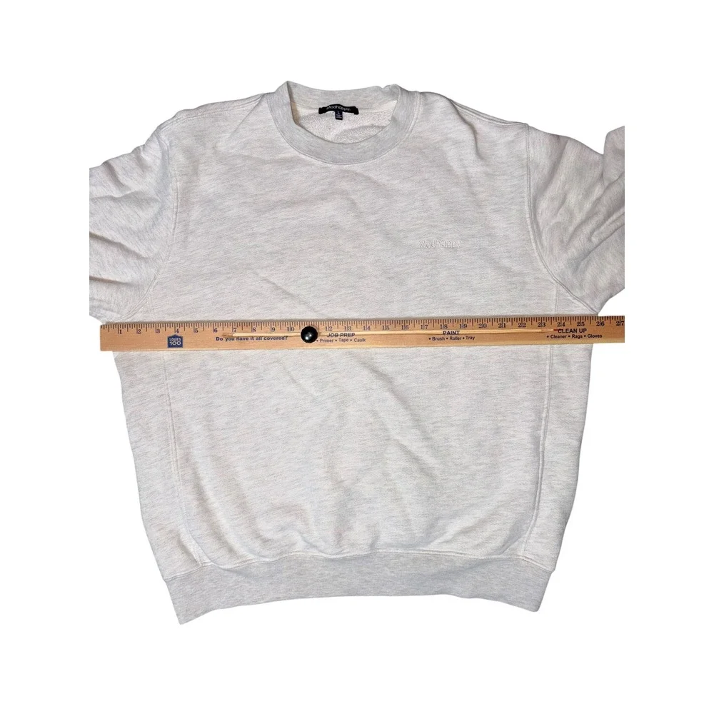 Madhappy Mens Heritage Crewneck Sweatshirt Heather‎ Grey Embroidered Logo Large